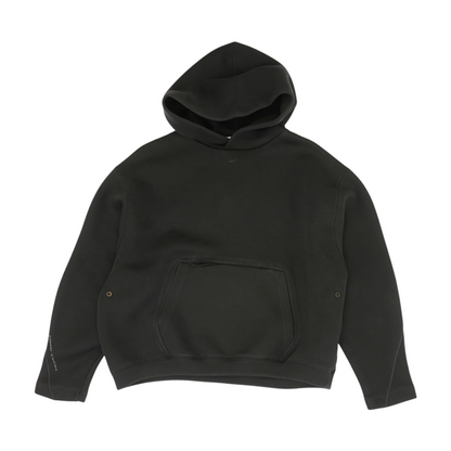 Black Solid Hoodie Pullover