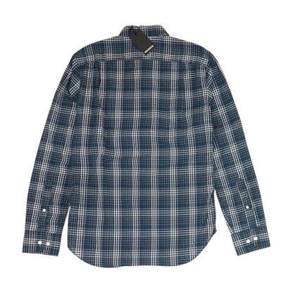 Blue Plaid Long Sleeve Button Down