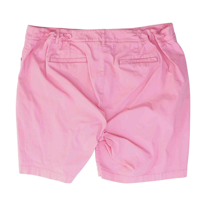 Pink Plus Size Solid Casual Shorts