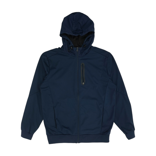 Navy Solid Rain Jacket