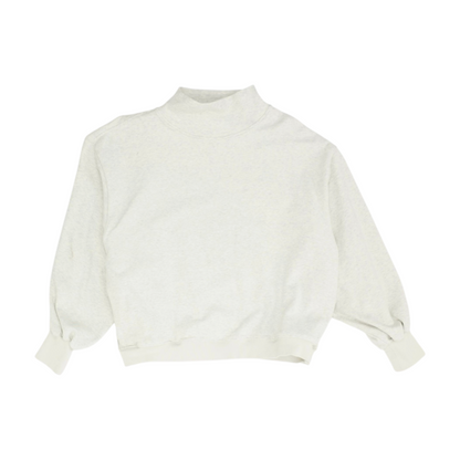 Gray Solid Sweatshirt Pullover