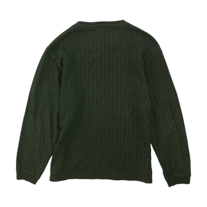 Green Solid Pullover Sweater