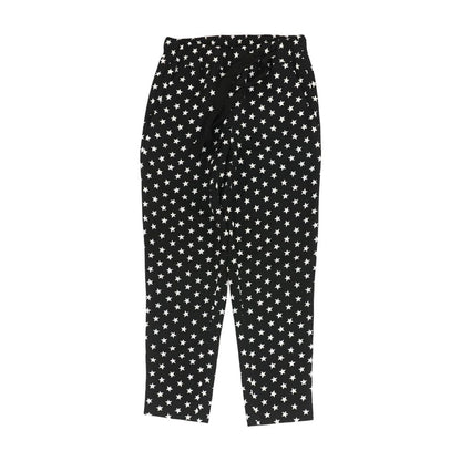 Black Graphic Pants