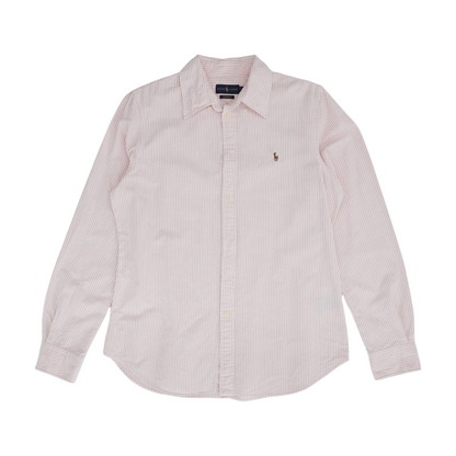 Pink Striped Long Sleeve Button Down