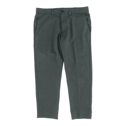 Gray Solid Dress Pants