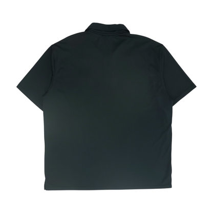 Black Solid Short Sleeve Polo