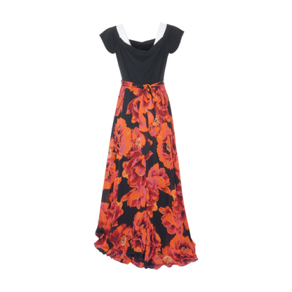 Red Floral Maxi Dress