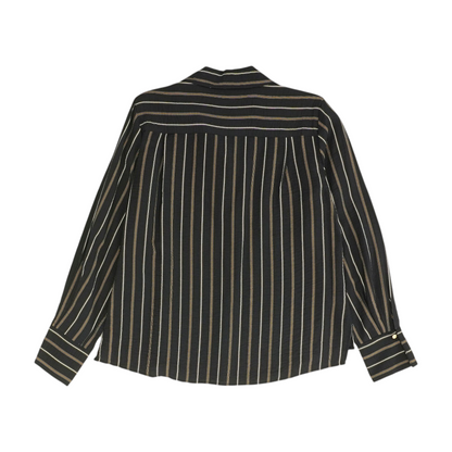 Navy Striped Button Down