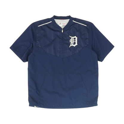 Navy Detroit Tigers Solid 1/4 Zip Pullover