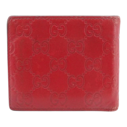 Guccissima Bi-Fold Wallet in Red