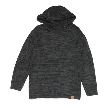 Gray Solid Pullover Sweater