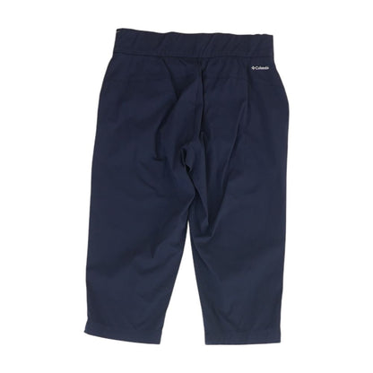 Navy Solid Capri Pants
