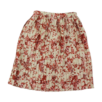 Beige Floral Skirt