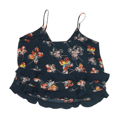 Navy Floral Blouse