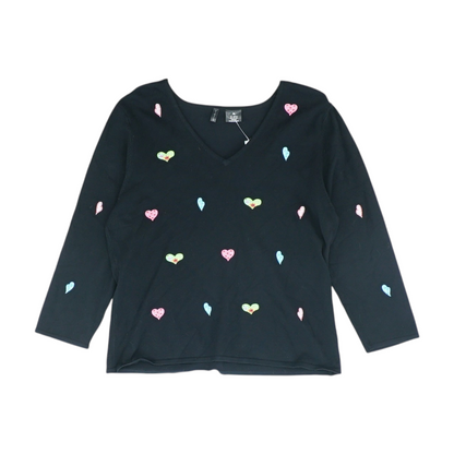 Black Hearts Blouse