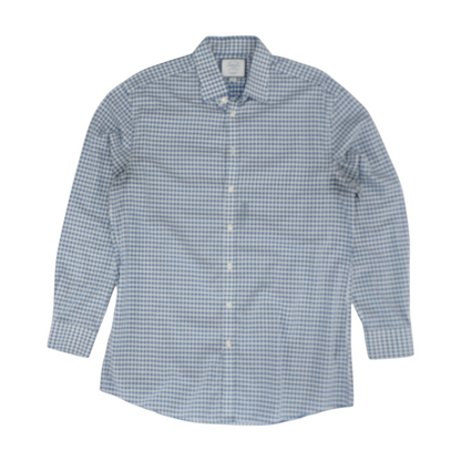 Blue Check Long Sleeve Button Down