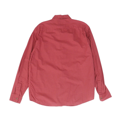 Red Check Long Sleeve Button Down