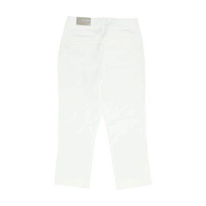 Ivory Solid Chino Capris