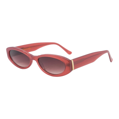 Pink Oval Sunglasses