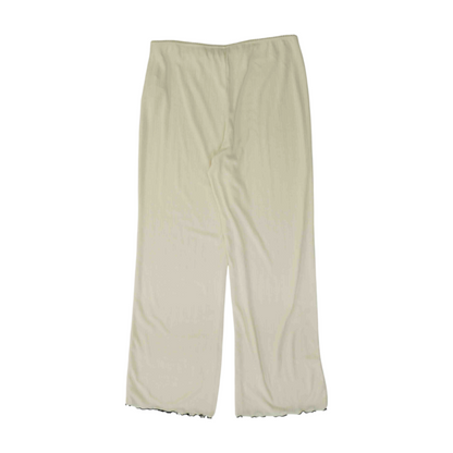 Cream Solid Pajama Bottom