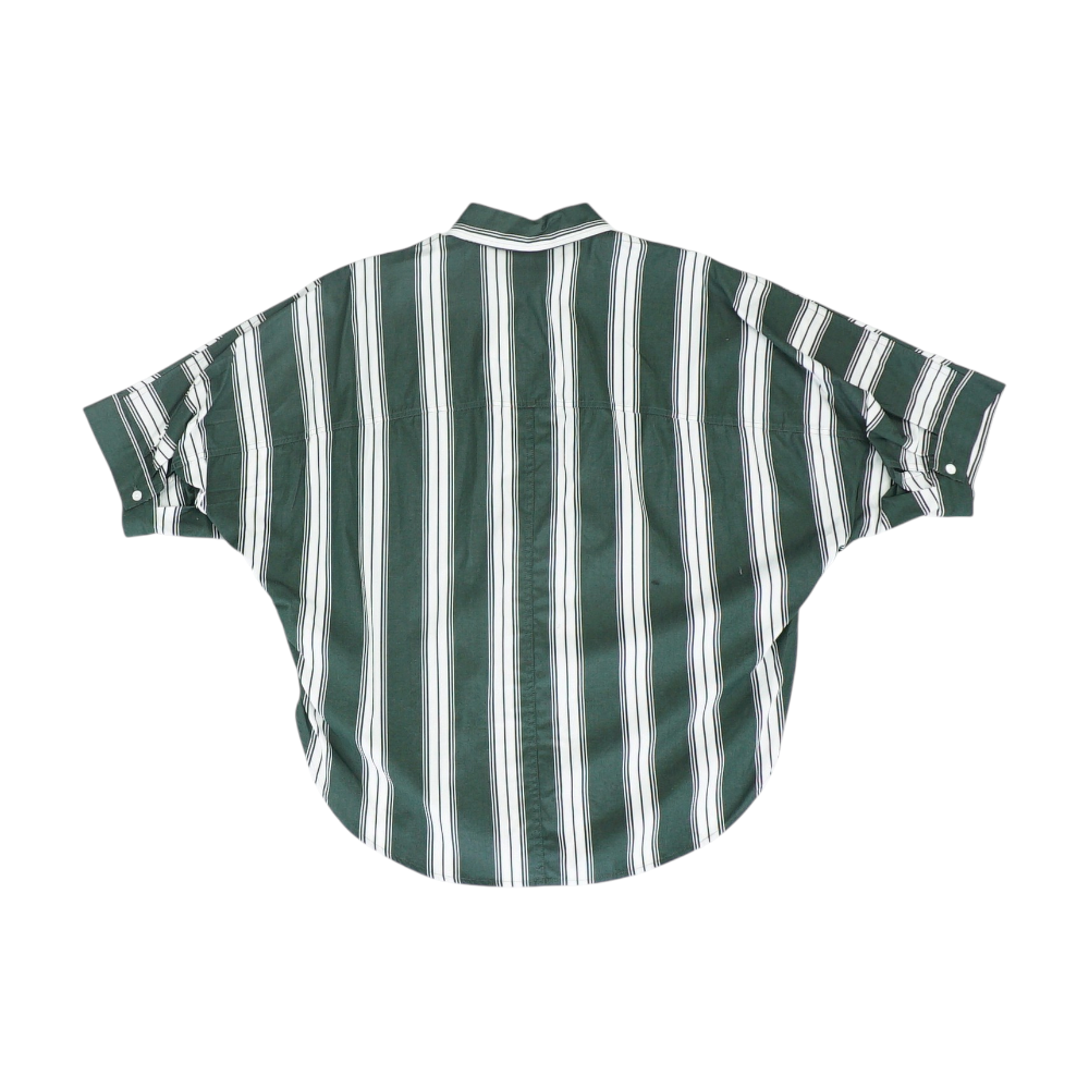Green Striped Button Down