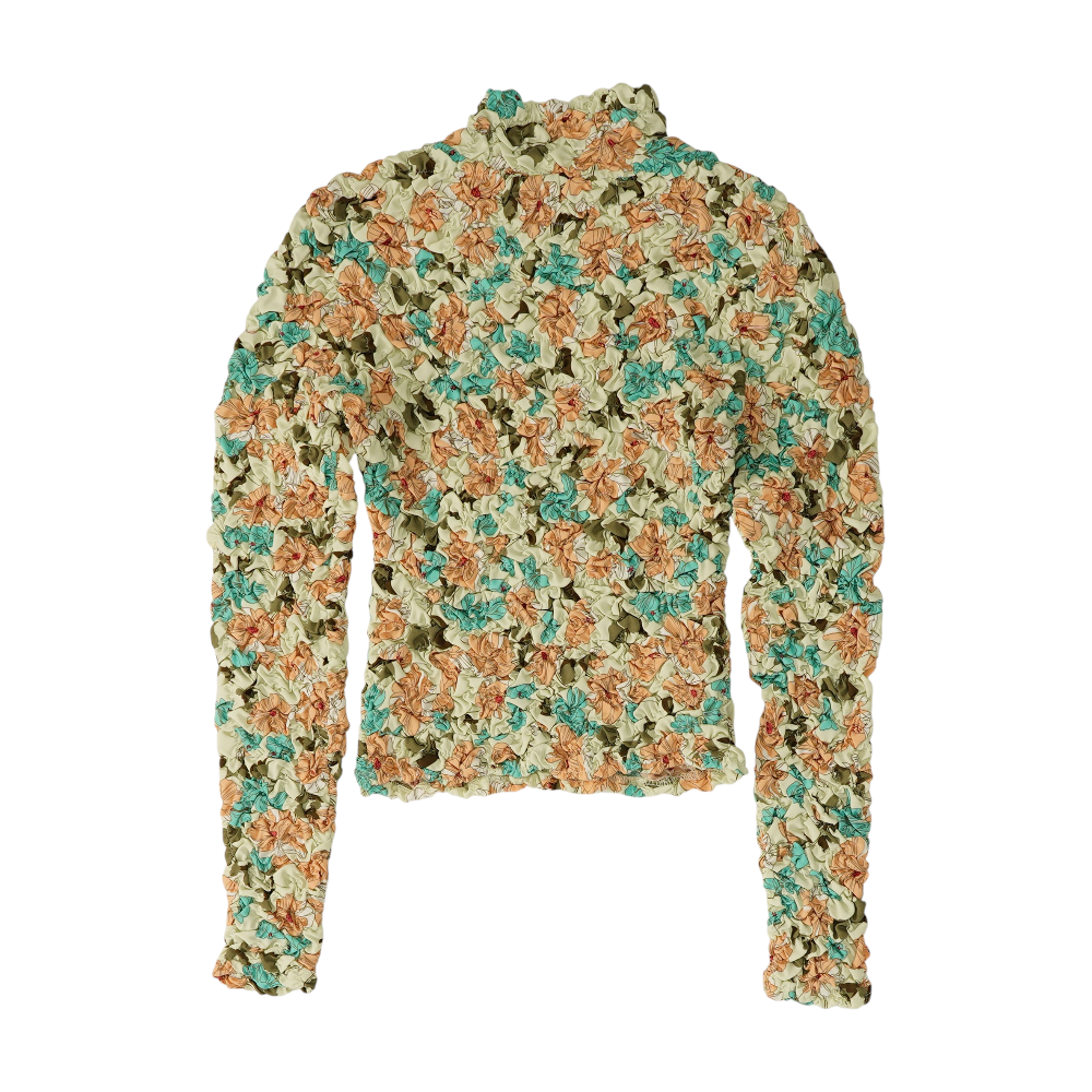 Beige Floral Blouse