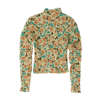 Beige Floral Blouse