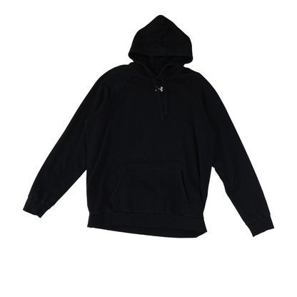Black Solid Hoodie Pullover