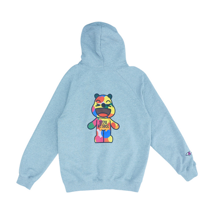 Gray Solid Hoodie Pullover