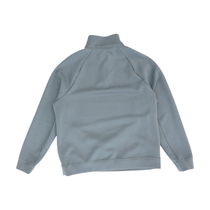 Gray Solid 1/4 Zip Pullover