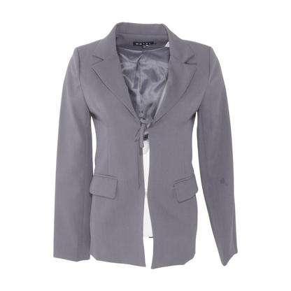 Gray Solid Blazer