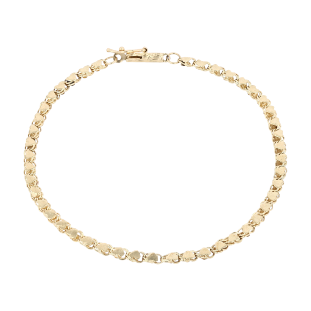 14K Yellow Gold Chain Bracelet
