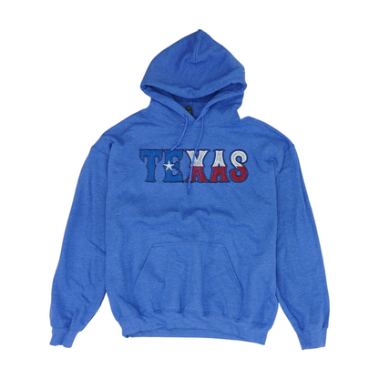 Blue Solid Hoodie Pullover