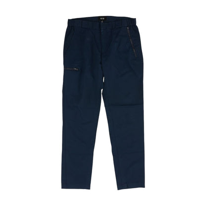 Navy Solid Active Pants