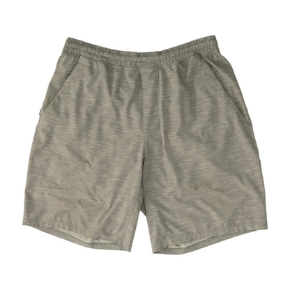 Gray Abstract Active Shorts