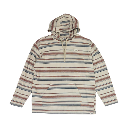 Beige Striped Pullover Sweater