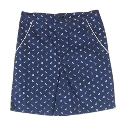 Navy Graphic Chino Shorts