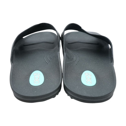 Black Casual Slide Sandals