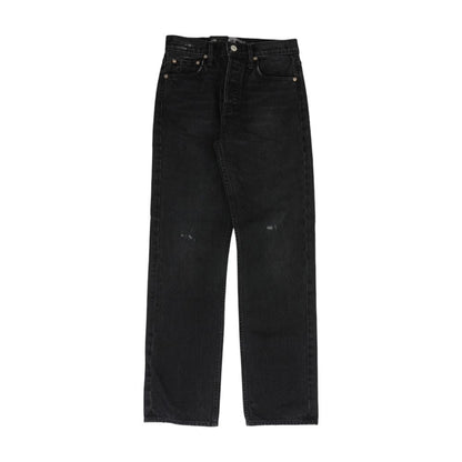 Black High Rise Relaxed Jeans