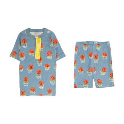 Blue Graphic Pajama Set