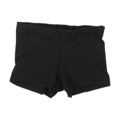 Black Solid Active Shorts