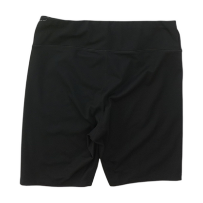 Black Solid Active Shorts