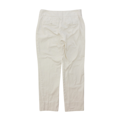 White Straight Pants
