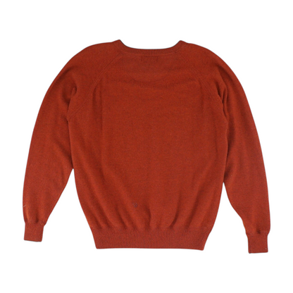 Red Solid Pullover Sweater