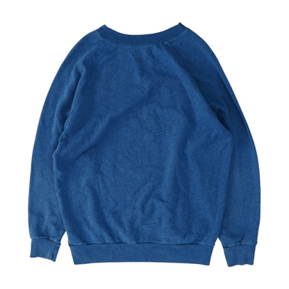 Blue Solid Sweatshirt Pullover