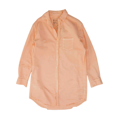 Peach Button Down