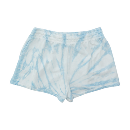 Blue Tie-Dye Active Shorts