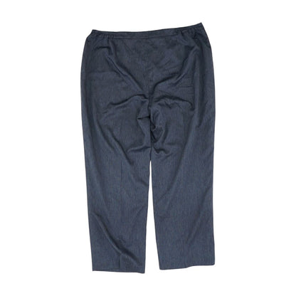 Blue Solid Dress Pants