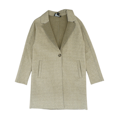 Beige Solid Coat