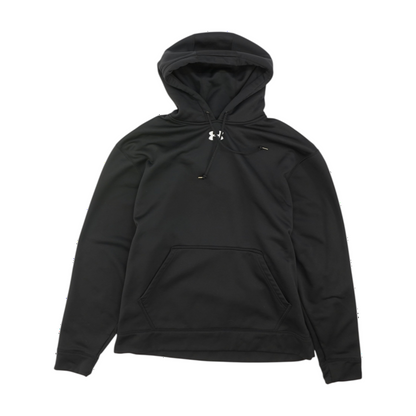 Black Solid Hoodie Pullover